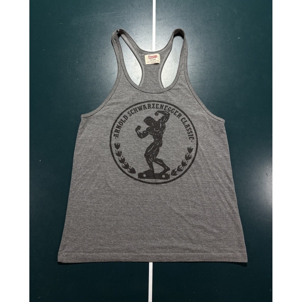 Homage Arnold Schwarzenegger Classic Sleeveless Tank Top Medium Gym Bodybuilding